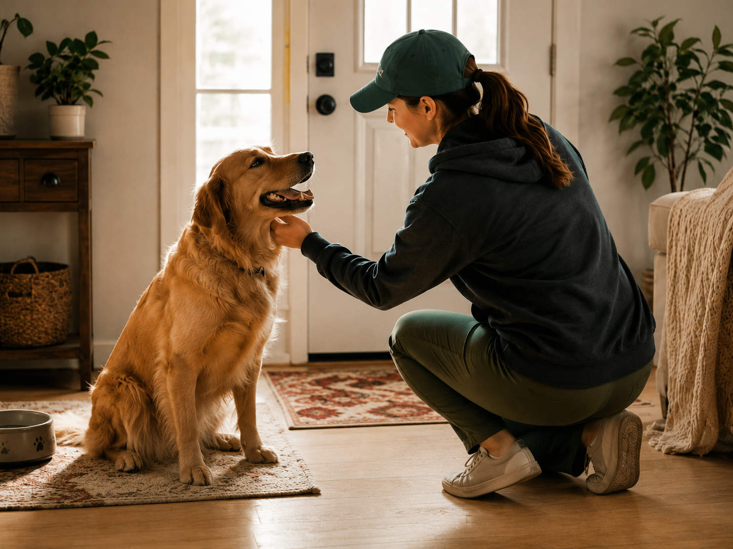 Dog getting neighborhood drop-in care